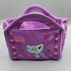 Baby Alive Purple Kitty Carry Bag Changing Pad